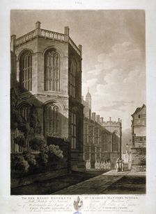 North-east view of St George's Chapel, Windsor Castle, Berkshire, 1804. Artist: J Jeakes
