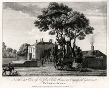 North East View of Sir John Elvil's House on Englefield Green near Egham in Surry 1775. Artist: Michael Angelo Rooker