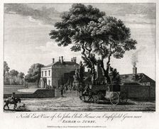 North East View of Sir John Elvil's House on Englefield Green near Egham in Surry 1775. Artist: Michael Angelo Rooker