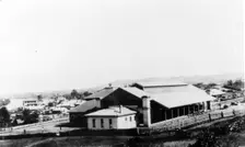 North-east end of the Roma Street Railway Station in Brisbane, c1879. Creator: Unknown