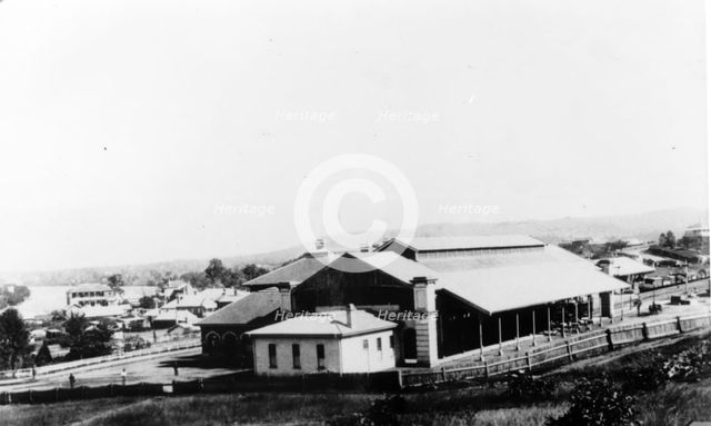 North-east end of the Roma Street Railway Station in Brisbane, c1879. Creator: Unknown.
