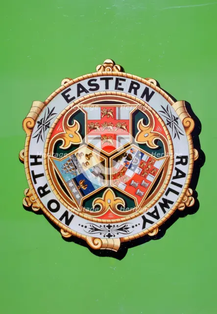 North Eastern Railway plaque, National Railway Museum, York, North Yorkshire. Creator: Tony Evans.