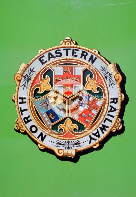 North Eastern Railway plaque, National Railway Museum, York, North Yorkshire. Creator: Tony Evans.