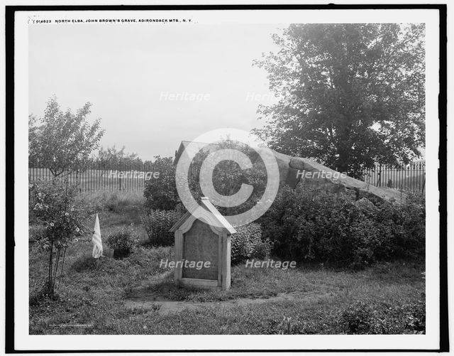 North Elba, John Brown's grave, Adirondack Mts., N.Y., c1902. Creator: William H. Jackson.