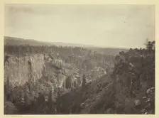 North Fork Cañon, Sierra Blanca Creek, Arizona, 1873. Creator: Tim O'Sullivan