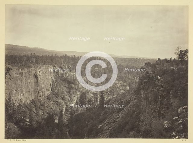 North Fork Cañon, Sierra Blanca Creek, Arizona, 1873. Creator: Tim O'Sullivan.