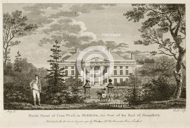 North front of Kenwood House, Hampstead, London, 1788. Creator: Heath.
