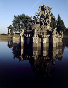 North front of Witley Court, Great Witley, Hereford and Worcester. Artist: J Richards