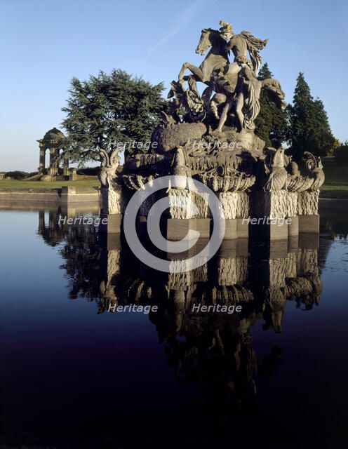 North front of Witley Court, Great Witley, Hereford and Worcester. Artist: J Richards