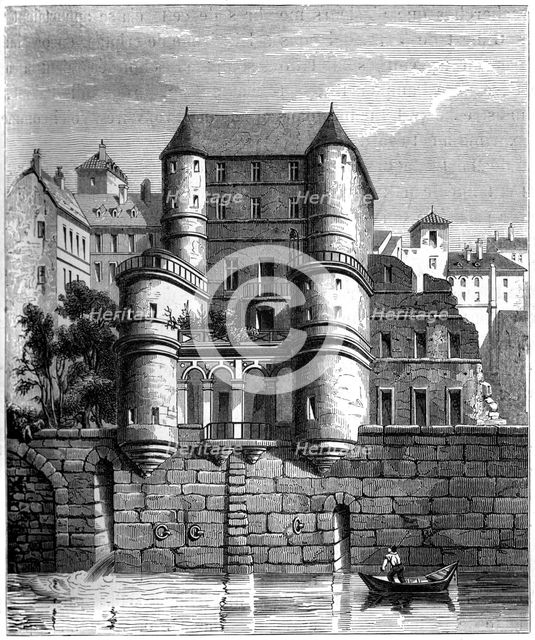 North front of the Hotel des Ursins, Paris, c17th century (1849). Artist: Unknown