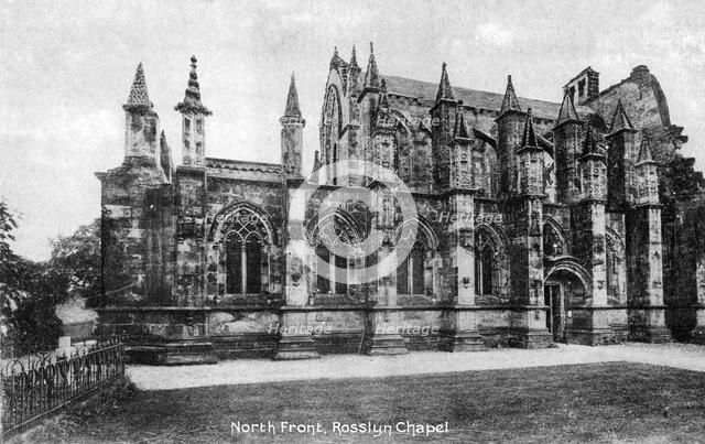 North front, Rosslyn Chapel, Midlothian, Scotland, 20th century. Artist: Unknown