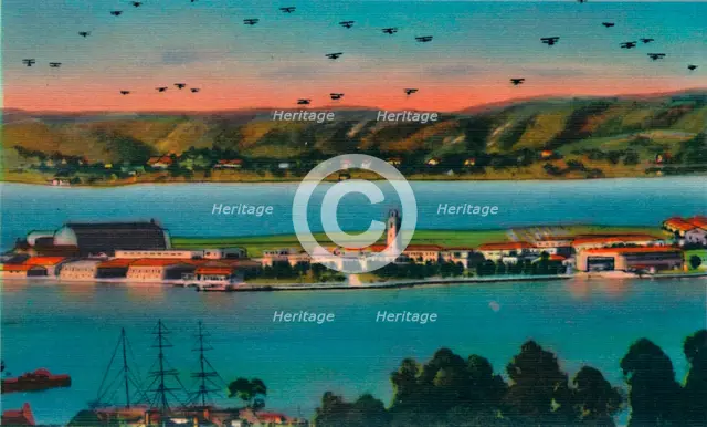 'North Island. U.S. Naval Air Station. San Diego, California', c1941. Artist: Unknown.