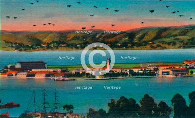 'North Island. U.S. Naval Air Station. San Diego, California', c1941. Artist: Unknown.