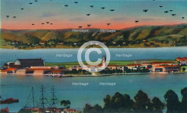 'North Island. U.S. Naval Air Station. San Diego, California', c1941. Artist: Unknown.