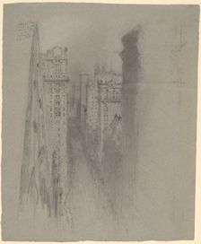 North on Broadway from Trinity Church, c. 1900. Creator: Stanford White