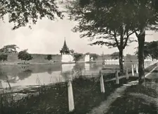 North Moat and Wall, Mandalay 1900. Creator: Unknown