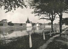 North Moat and Wall, Mandalay 1900. Creator: Unknown
