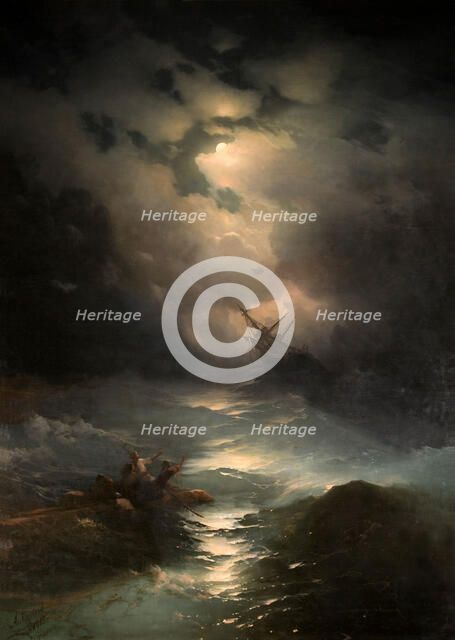 North Sea Storm, 1865. Artist: Aivazovsky, Ivan Konstantinovich (1817-1900)