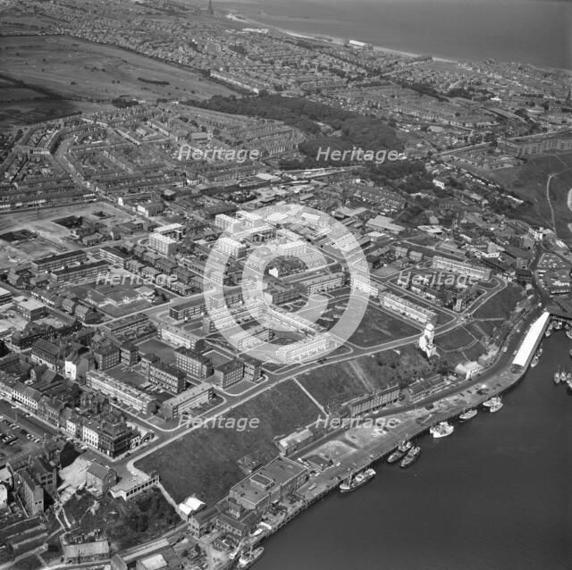 North Shields and environs, Tyneside, 1973. Artist: Aerofilms.