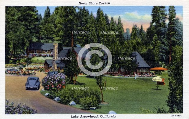 North Shore Tavern, Lake Arrowhead, California, USA, 1940. Artist: Unknown