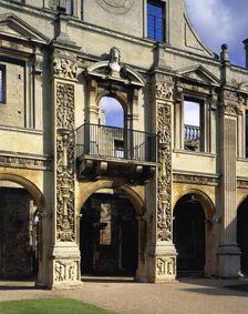 North side of the inner court, Kirby Hall, Northamptonshire, 1993. Artist: John Critchley
