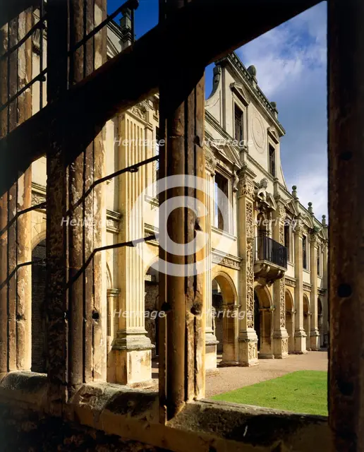 North side of the inner court of Kirby Hall, Northamptonshire, c2000s(?). Artist: Historic England Staff Photographer.