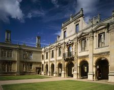 North side of the inner court of Kirby Hall, Northamptonshire, c2000s(?). Artist: Historic England Staff Photographer