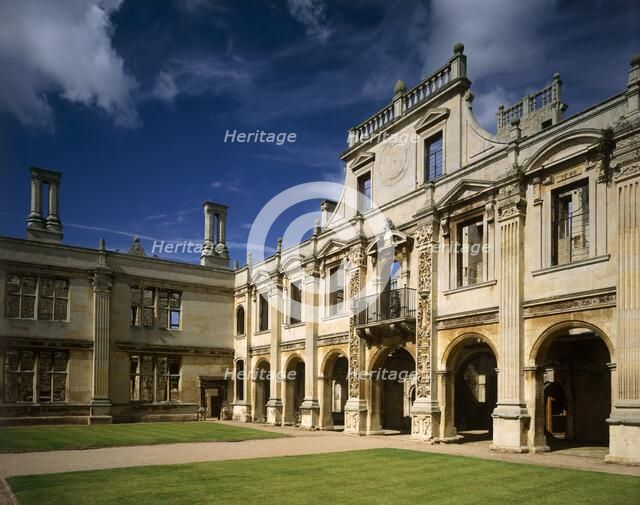 North side of the inner court of Kirby Hall, Northamptonshire, c2000s(?). Artist: Historic England Staff Photographer.