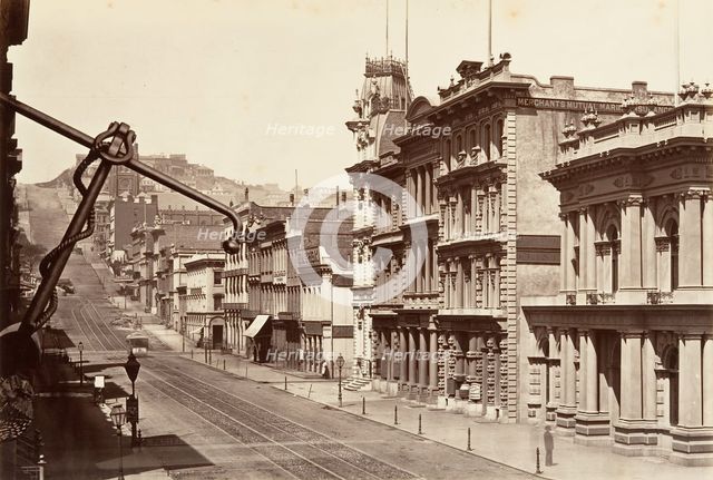 North Side of California Street, 1864, printed ca. 1876. Creator: Carleton Emmons Watkins.