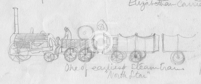 'North Star', one of the earliest steam trains, c1950.  Creator: Shirley Markham.
