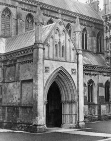 North porch, Wells Cathedral, Somerset, c1955. Creator: Arthur Charles Kirby Ware
