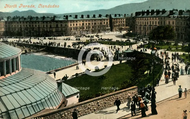 'North Parade, Llandudno', late 19th-early 20th century.  Creator: Unknown.