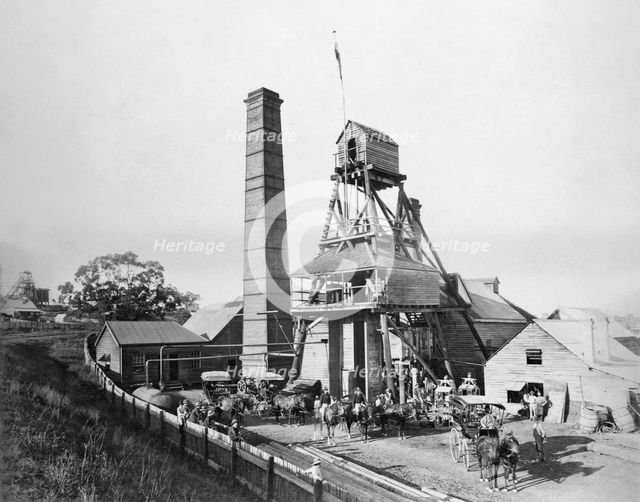 North Phoenix’s No.1. mine, Gympie, Queensland, 1894. Creator: Poul C Poulsen.