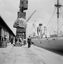 North Quay, West India Docks, London, c1945-c1965. Artist: SW Rawlings