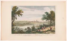 North west view of the city of Worcester, 1754. Creator: Walker