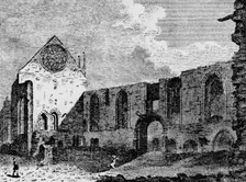 North-west view of the ruins of Winchester Palace, Southwark, London, c1900 (1906)