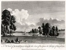 North west view of Wakefield Lodge, the Seat of his Grace the Duke of Grafton 1776. Artist: Michael Angelo Rooker