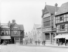 North west corner of the market square looking towards Mill Street, Wantage, Oxfordshire, 1890. Creator: Henry Taunt