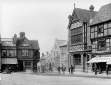 North west corner of the market square looking towards Mill Street, Wantage, Oxfordshire, 1890. Creator: Henry Taunt