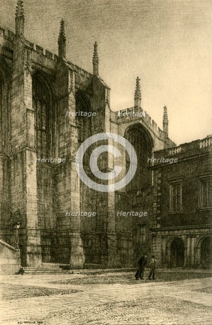 'North Western angle of the Schoolyard', 1911. Creator: Unknown.