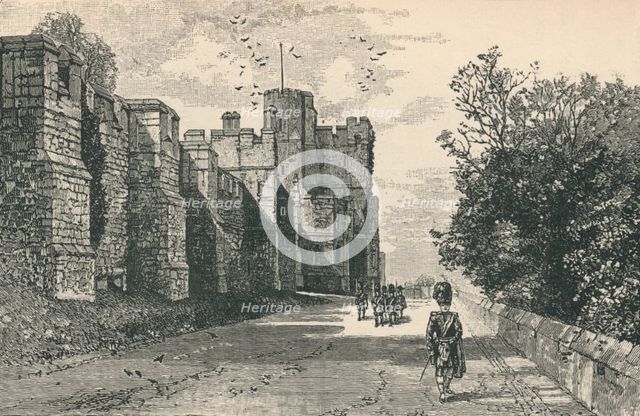 'North Terrace and Winchester Tower', 1895. Artist: Unknown.