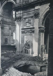 North Transept of St. Paul's Cathedral after bombing, 1941