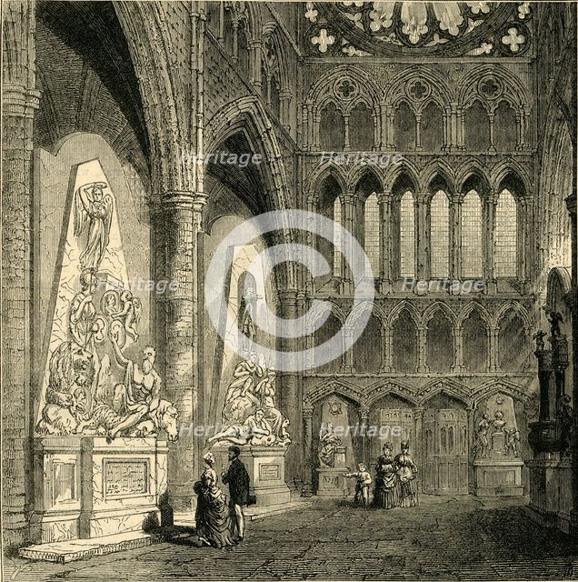 'North Transept of Westminster Abbey, 1830', (1881). Creator: Unknown.