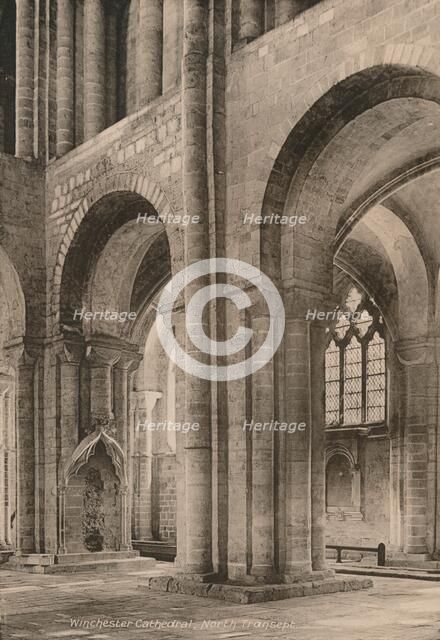 North transept of Winchester Cathedral, Hampshire, early 20th century(?). Artist: Unknown.