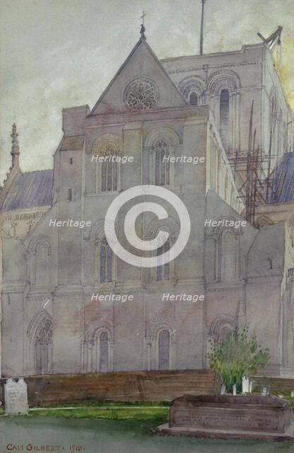 North Transept, Winchester Cathedral, England, 1910. Creator: Cass Gilbert.