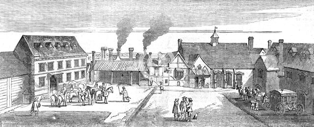 North View of Arundel House in 1646, 1854. Creator: Unknown.