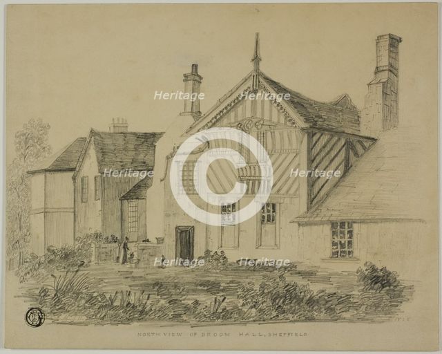 North View of Broom Hall, Sheffield, n.d. Creator: Unknown.