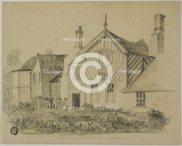 North View of Broom Hall, Sheffield, n.d. Creator: Unknown.