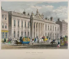 North view of East India House, Leadenhall Street, City of London, 1850. Artist: Sir William Wallace