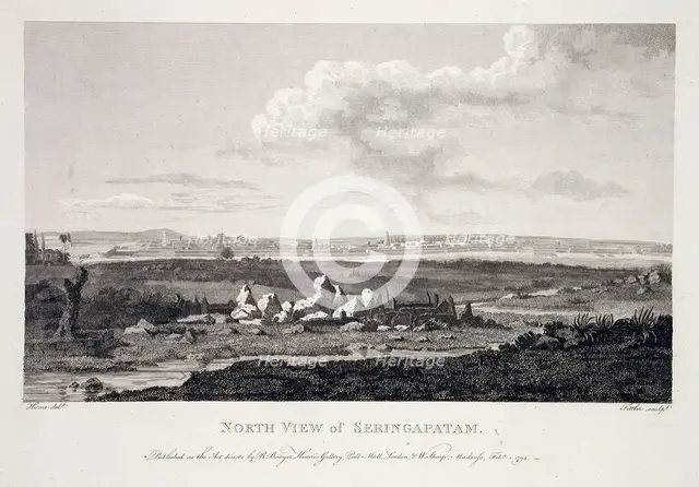 North View of Seringapatam, 1794. Creator: Robert Home.